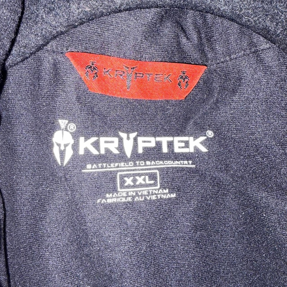 Kryptek Mens Camo Jacket XXL Black Gray Thinsulate Tactical Hooded Fleece - Picture 4 of 8